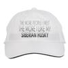 Makoroni - The More People I Meet The More I Like My Siberian Husky Hat Adjustable Cap, DesO83 White view 1
