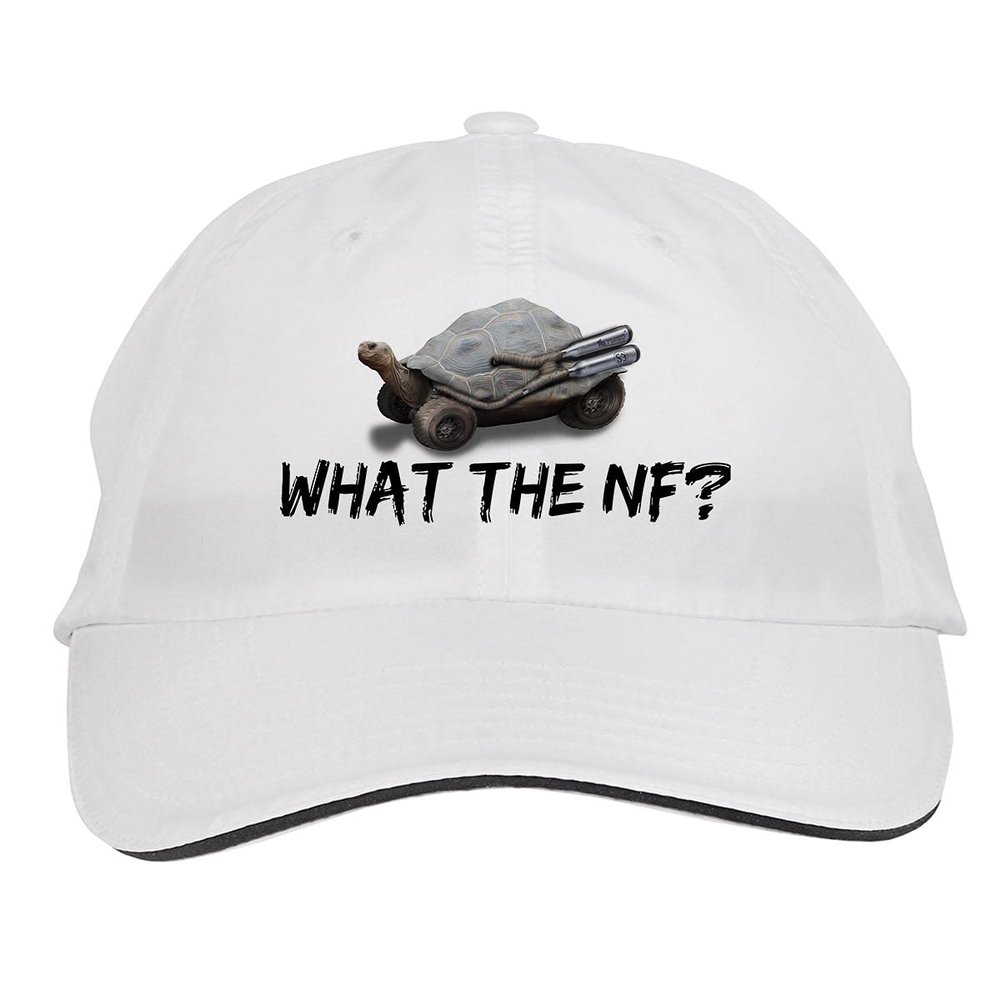 Makoroni - What The NF Run Runner Hat Adjustable Cap, DesF90 White