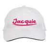 Makoroni - Jacquie Name Hat Adjustable Cap, DesL96 White view 1