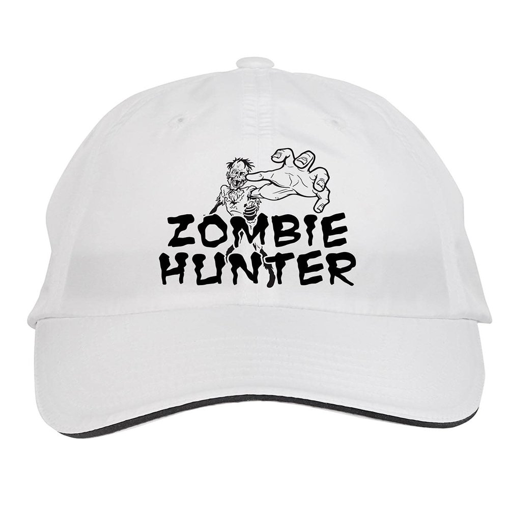 Makoroni - Zombie Hunter Zombie Hat Adjustable Cap, DesM90 White