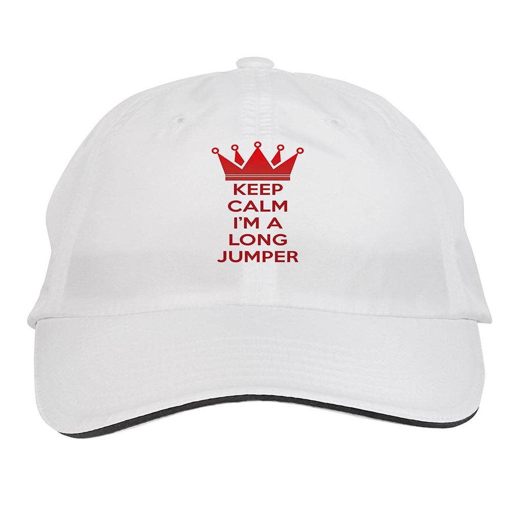 Makoroni - Keep Calm I'm A Long Jumper Hat Adjustable Cap, DesL96 White