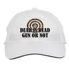 Makoroni - Dead is Dead Gun OR NOT Hunting Hunter Hat Adjustable Cap, DesU80 White view 1