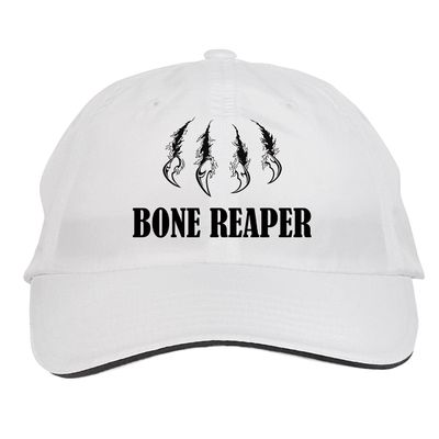 Makoroni - Bone Reaper Hunting Hunter Hat Adjustable Cap, DesO55 White