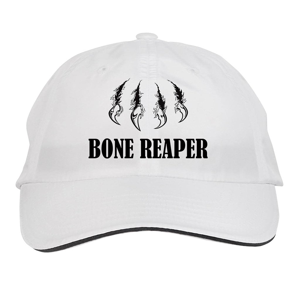 Makoroni - Bone Reaper Hunting Hunter Hat Adjustable Cap, DesO55 White