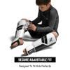 Hayabusa S4 Kids Shin Guards, Muay Thai, MMA, Kickboxing, Martial Arts - White, Large/X-Large view 4
