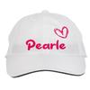 Makoroni - Pearle Name Hat Adjustable Cap, DesP42 White view 1
