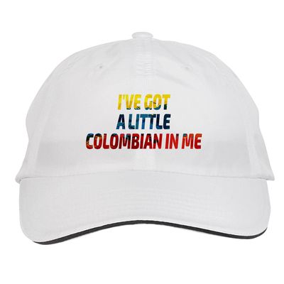 Makoroni - I've GOT A Little Colombian in ME Colombia Colombian Hat Adjustable Cap, DesH79 White