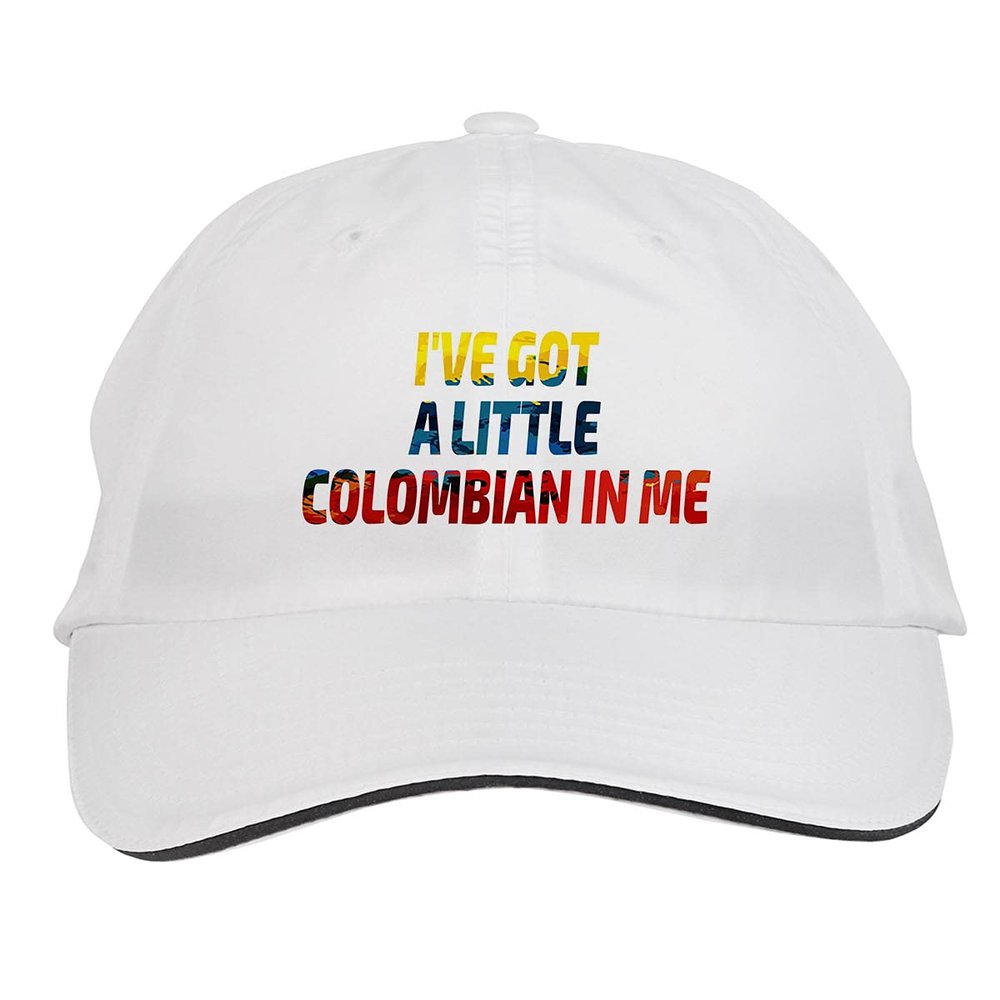Makoroni - I've GOT A Little Colombian in ME Colombia Colombian Hat Adjustable Cap, DesH79 White