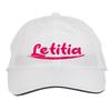 Makoroni - Letitia Name Hat Adjustable Cap, DesP84 White view 1