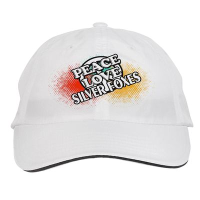 Makoroni - Peace Love Silver Foxes Hat Adjustable Cap, DesR78