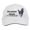 Makoroni - Palomino Horse IT is in My Blood Hat Adjustable Cap, DesN80 White view 1