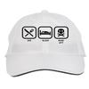 Makoroni - EAT Sleep Dead Lift Hat Adjustable Cap, DesR14 White view 1