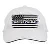 Makoroni - Dance Police Cop, Police Hat Adjustable Cap, DesU49 White view 1