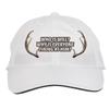 Makoroni - WHO is Will WHY is Everyone Firing at HIM Deer Hunting Hunter Hat Adjustable Cap, DesC56 White view 1
