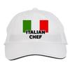 Makoroni - Italian Chef Italy Italian Hat Adjustable Cap, DesR15 White view 1