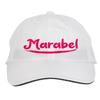 Makoroni - Marabel Name Hat Adjustable Cap, DesS73 White view 1
