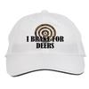 Makoroni - I Brake for Deers Hunting Hunter Hat Adjustable Cap, DesX75 White view 1