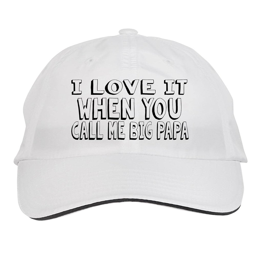Makoroni - I Love IT When You Call ME Big PAPA Hat Adjustable Cap, DesB22 White