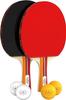 NIBIRU SPORT Professional Ping Pong Paddles Set of 2 - Table Tennis Paddles Set of 2 with 4 Balls and Carry Bag/Storage Case - Table Tennis Equipment & Ping Pong Accessories view 1