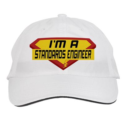 Makoroni - I'm A Standards Engineer Career Hat Adjustable Cap, DesP20 White