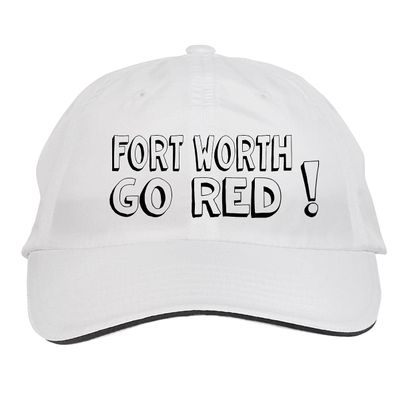 Makoroni - Fort Worth GO RED! Hat Adjustable Cap, DesX44