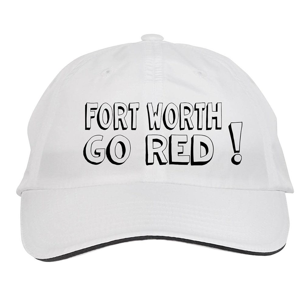 Makoroni - Fort Worth GO RED! Hat Adjustable Cap, DesX44