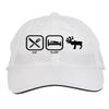 Makoroni - EAT Sleep Mooses Hat Adjustable Cap, DesE22 White view 1