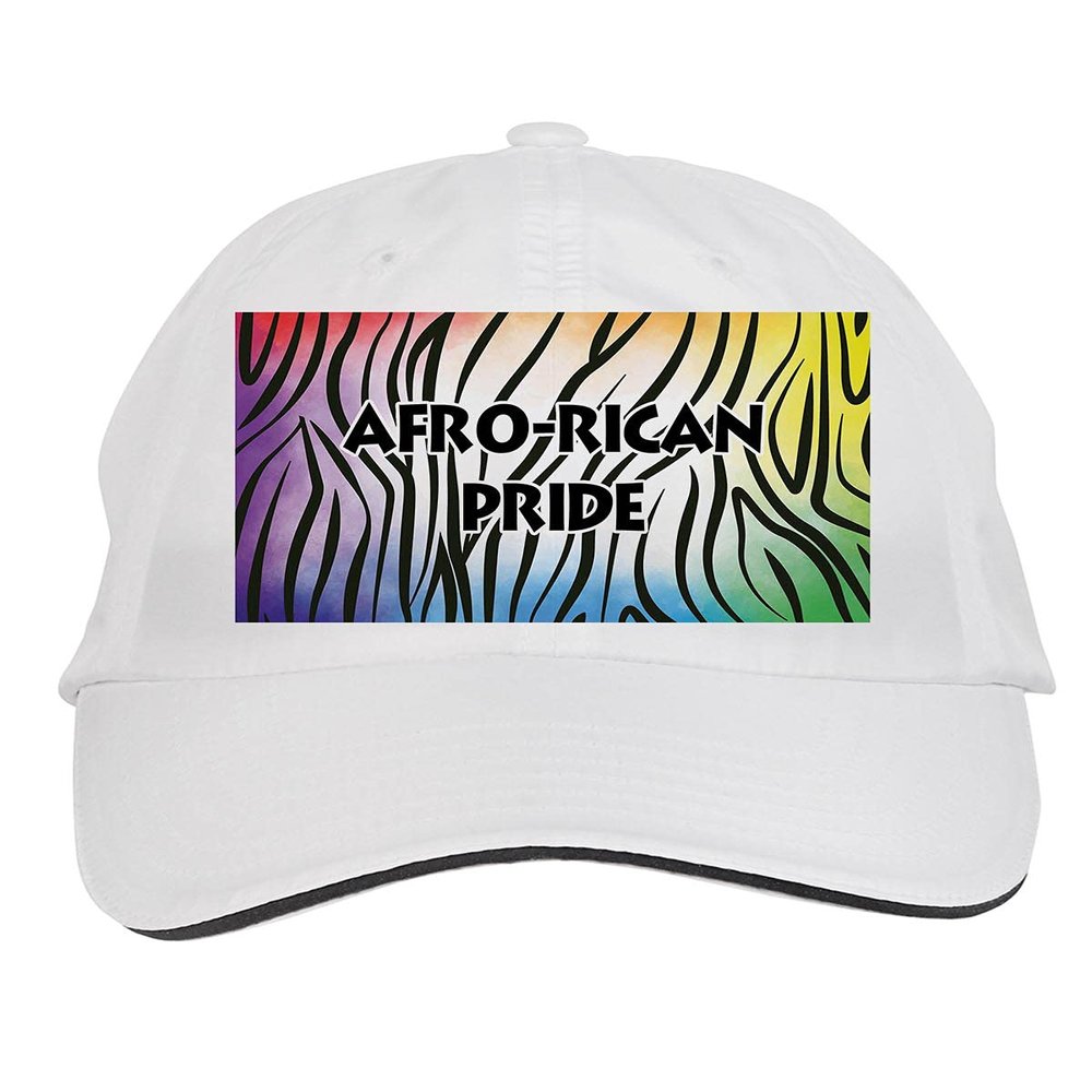 Makoroni - Afro-Rican Pride Africa Afro American Hat Adjustable Cap, DesS58 White