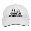 Makoroni - Choose Life GO Vegetarian Hunting Hunter Hat Adjustable Cap, DesO75 White view 1