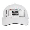 Makoroni - Addicted to Making Pottery Hat Adjustable Cap, DesP15 White view 1