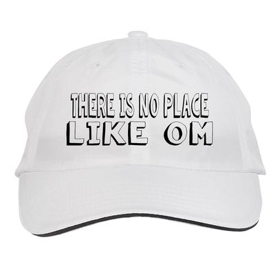 Makoroni - There is NO Place Like OM Hat Adjustable Cap, DesM40 White