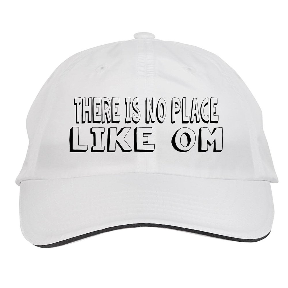 Makoroni - There is NO Place Like OM Hat Adjustable Cap, DesM40 White