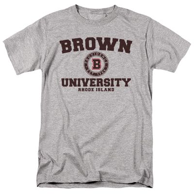 Brown University Official Circle Logo Unisex Adult T-Shirt, Circle Logo, 4X-Large