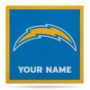 Rico Industries NFL Football Los Angeles Chargers Personalized 35" Felt Wall Dcor - for Man Cave, Game Room, Office & Bedroom - Made in The USA view 1