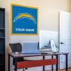 Rico Industries NFL Football Los Angeles Chargers Personalized 35" Felt Wall Dcor - for Man Cave, Game Room, Office & Bedroom - Made in The USA view 2
