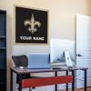 Rico Industries NFL Football New Orleans Saints Personalized 35" Felt Wall Dcor - for Man Cave, Game Room, Office & Bedroom - Made in The USA view 2
