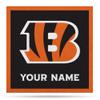 Rico Industries NFL Football Cincinnati Bengals Personalized 35" Felt Wall Dcor - for Man Cave, Game Room, Office & Bedroom - Made in The USA view 1