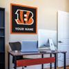 Rico Industries NFL Football Cincinnati Bengals Personalized 35" Felt Wall Dcor - for Man Cave, Game Room, Office & Bedroom - Made in The USA view 2