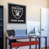 Rico Industries NFL Football Las Vegas Raiders Personalized 35" Felt Wall Dcor - for Man Cave, Game Room, Office & Bedroom - Made in The USA view 2