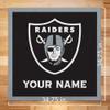 Rico Industries NFL Football Las Vegas Raiders Personalized 35" Felt Wall Dcor - for Man Cave, Game Room, Office & Bedroom - Made in The USA view 3