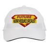 Makoroni - Future Human Resource Specialist Career Hat Adjustable Cap, DesF37 White view 1