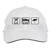 Makoroni - EAT Sleep Storks Animal Hat Adjustable Cap, DesS40 White view 1