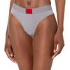 HUGO Boss Womens Modern Cotton Stretch Thong Panties, Stone Grey Melange, Small US view 1