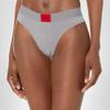 HUGO Boss Womens Modern Cotton Stretch Thong Panties, Stone Grey Melange, Small US view 2