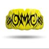 Impact All Sports Mouthguard Lacrosse, Football, Hockey, Basketball, Jiu-Jitsu, and More, Breathable Mouthguard for Youth Adults, Professional Custom-Fit, Tribal Black on Yellow view 1