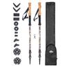 Cascade Mountain Tech Trekking Poles - 2 Piece Carbon Fiber Monopod Walking or Hiking Sticks with Accessories Mount & Adjustable Quick Locks (Set of 2), Mossy Oak Elements Contour Pattern view 1