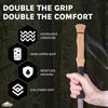 Cascade Mountain Tech Trekking Poles - 2 Piece Carbon Fiber Monopod Walking or Hiking Sticks with Accessories Mount & Adjustable Quick Locks (Set of 2), Mossy Oak Elements Contour Pattern view 3