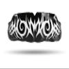 Impact All Sports Mouthguard Lacrosse, Football, Hockey, Basketball, Jiu-Jitsu, and More, Breathable Mouthguard for Youth Adults, Professional Custom-Fit, Tribal White on Black view 1