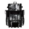 Boombah Superpack Hybrid Rolling Bat Bag - USA Old Glory Black Ops Bat Pack Black/Charcoal/White - Wheeled & Backpack Version view 1