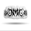 Impact All Sports Mouthguard Lacrosse, Football, Hockey, Basketball, Jiu-Jitsu, and More, Breathable Mouthguard for Youth Adults, Professional Custom-Fit, Tribal Black on White view 1